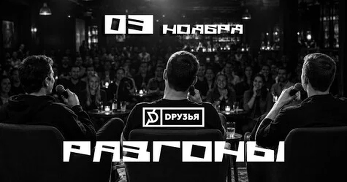 Афиша «3 ноября - Разгоны»