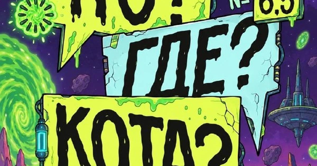 Афиша «Барный квиз «Что? Где? Кота?» — Рик и Морти»