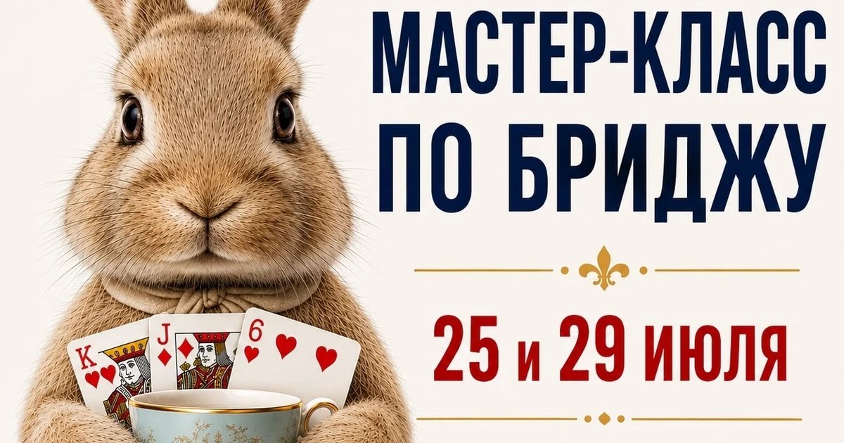 Афиша «Бесплатный мастер-класс по бриджу»