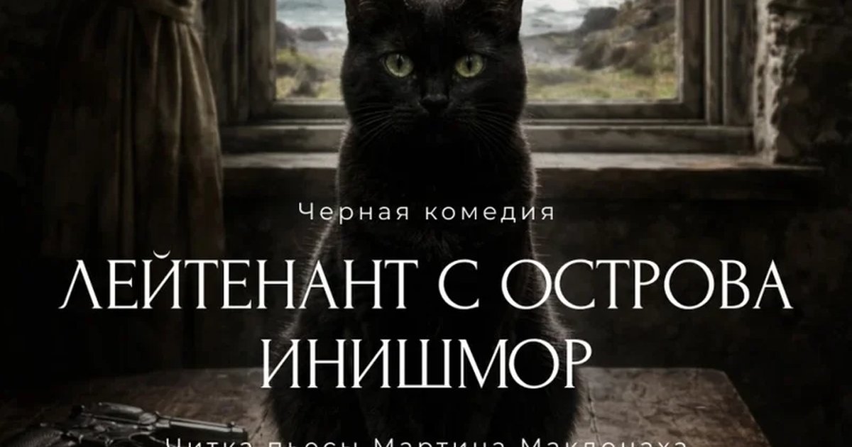 Афиша «Читка пьесы М. Макдонаха "Лейтенант с острова Инишмор"»