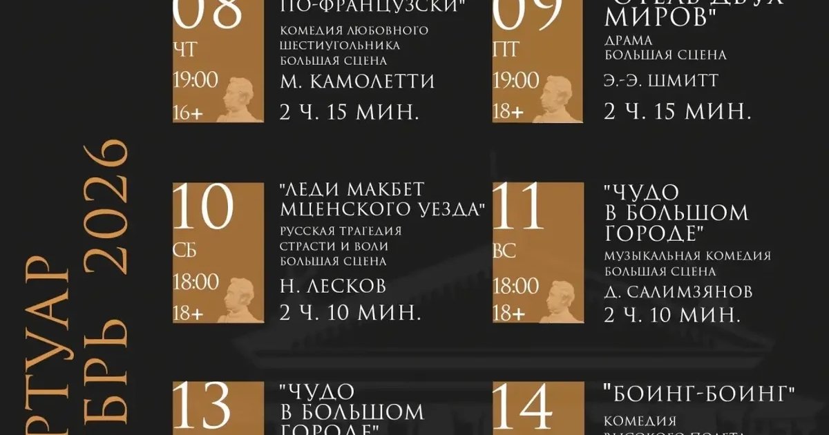Афиша «Чудо в большом городе»