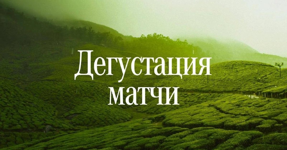 Афиша «Дегустация матчи»