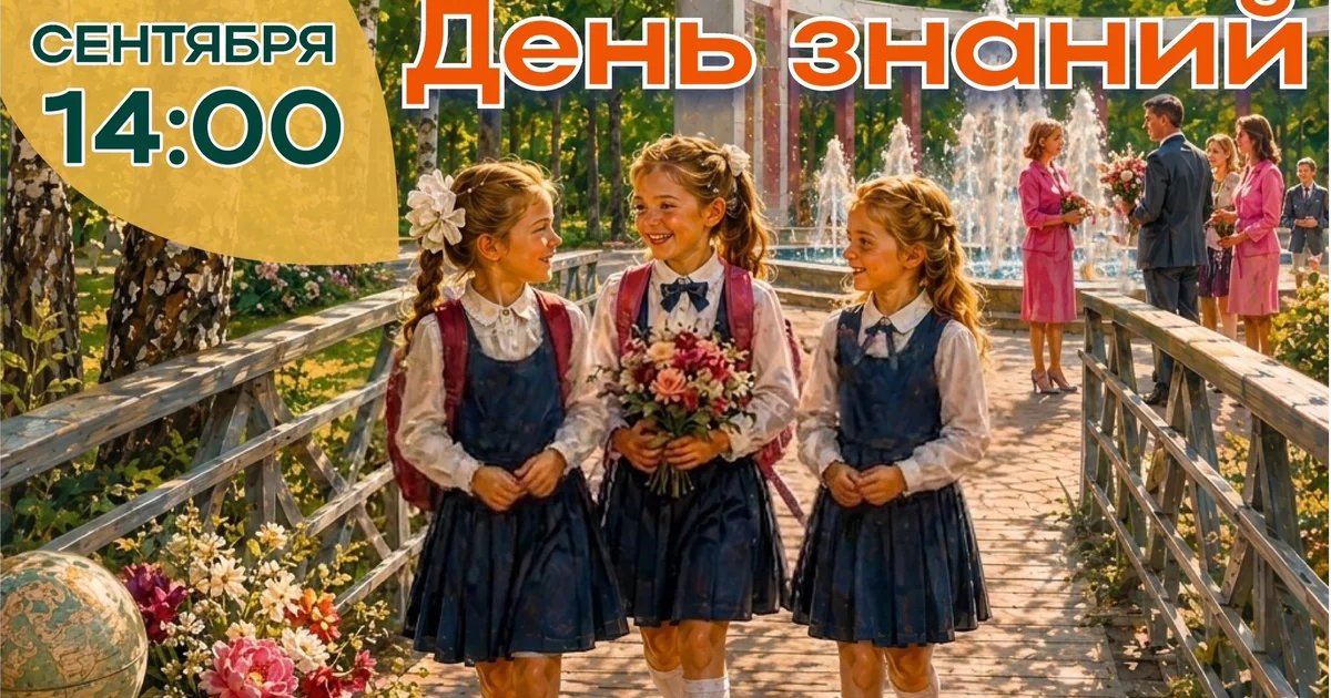 Афиша «День знаний в парке им. А. П. Чехова»