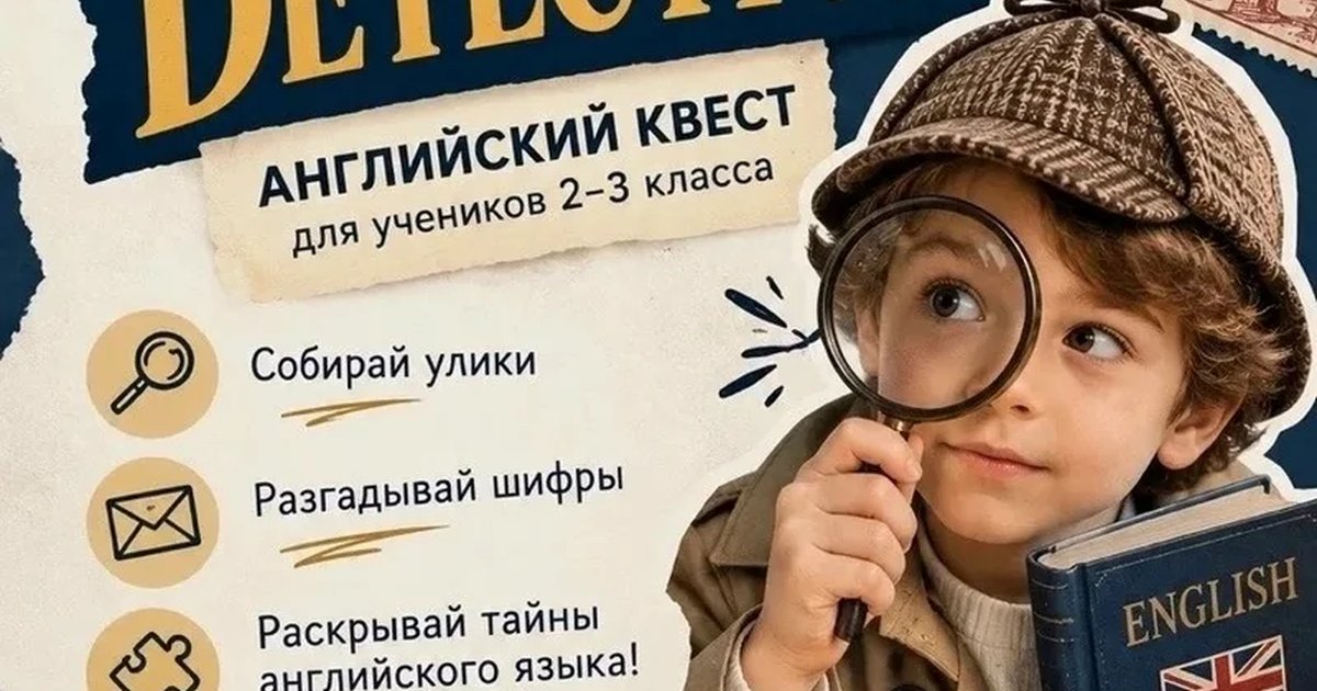 Афиша «English Detective — английский квест»