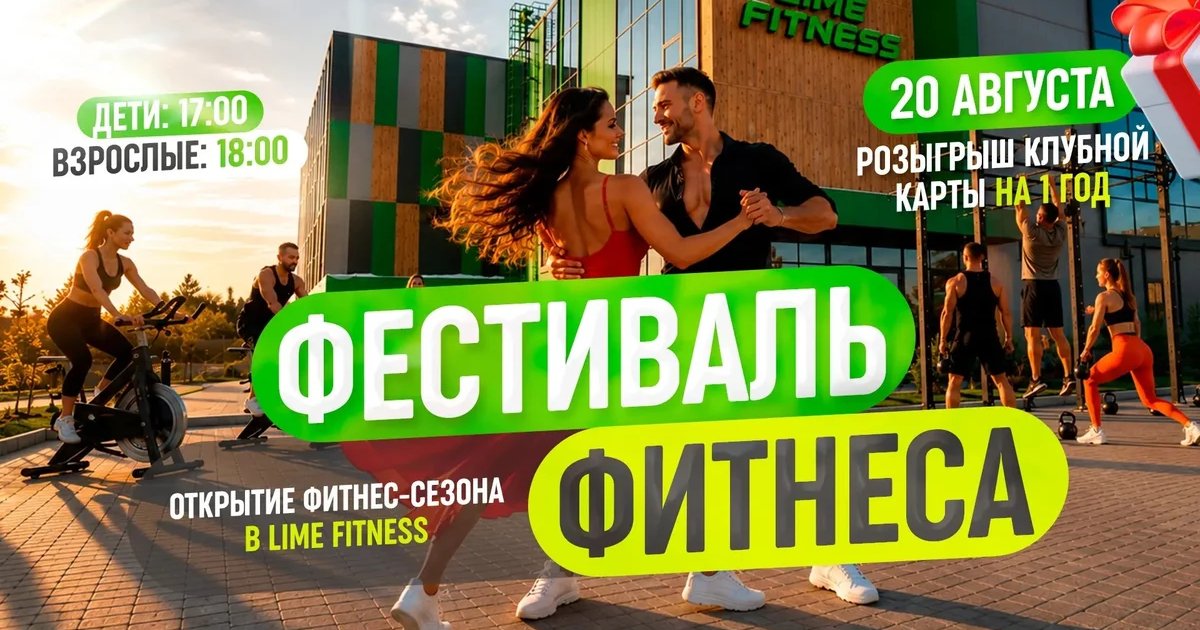 Афиша «Фитнес-фестиваль Lime Fitness»