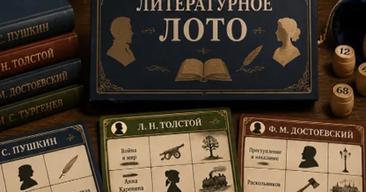 Афиша «Играем в классиков. Литературное лото»