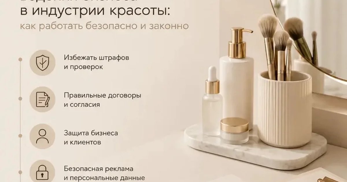Афиша «Юридические аспекты ведения бизнеса в индустрии красоты»