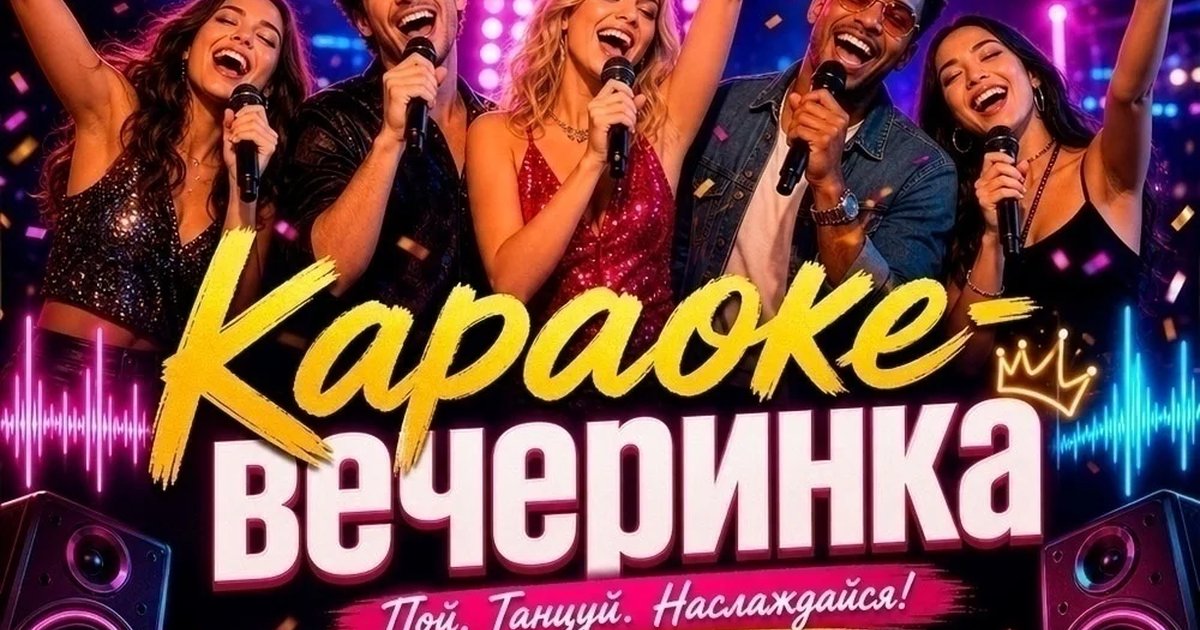 Афиша «Караоке-вечеринка»