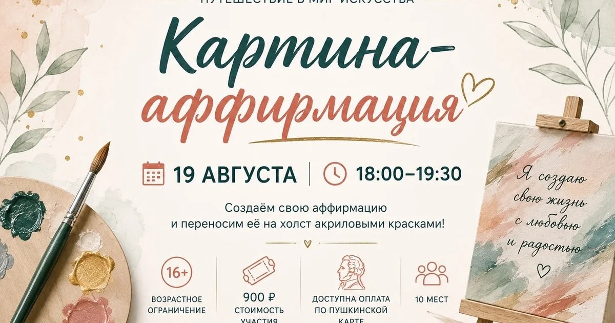 Афиша «Картина-аффирмация»