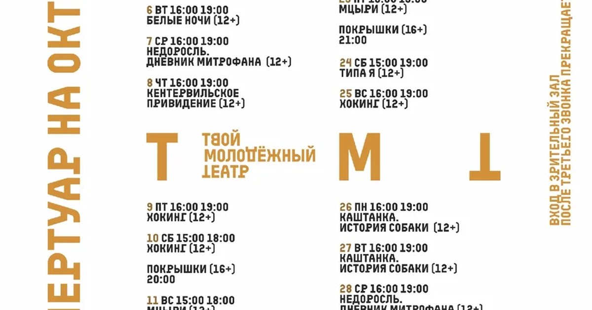 Афиша «Хокинг»