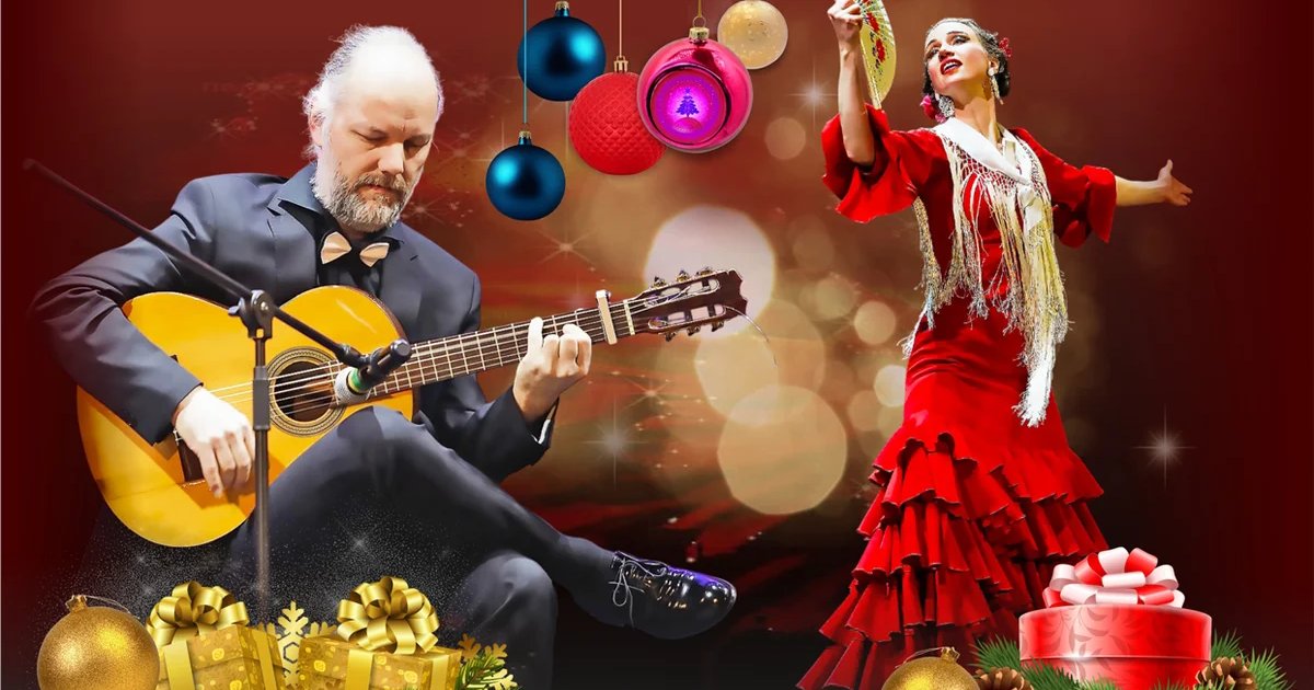 Афиша «КОНЦЕРТ FLAMENCO FAMILIA — Рождественская вечеринка на крыше Невского с фуршетом»
