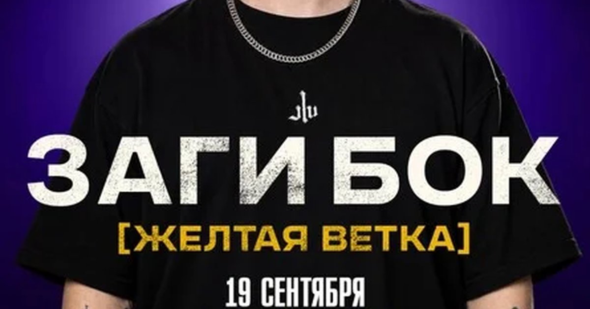 Афиша «Концерт Заги Бока [Желтая Ветка]»
