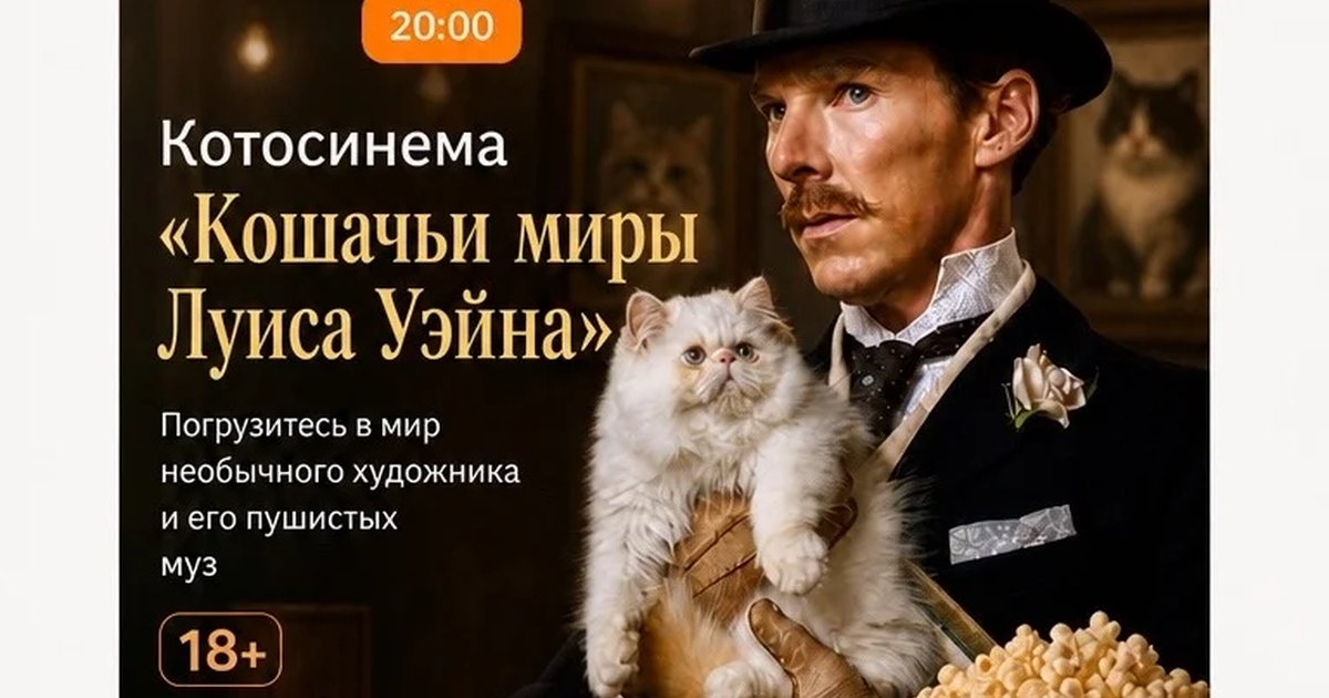 Афиша «Котосинема «Кошачьи миры Луиса Уэйна»»