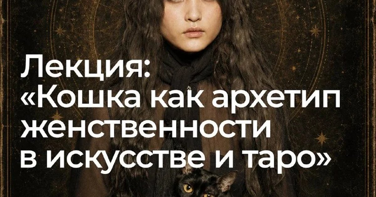 Афиша «Лекция «Кошка: архетип женственности в искусстве и Таро»»