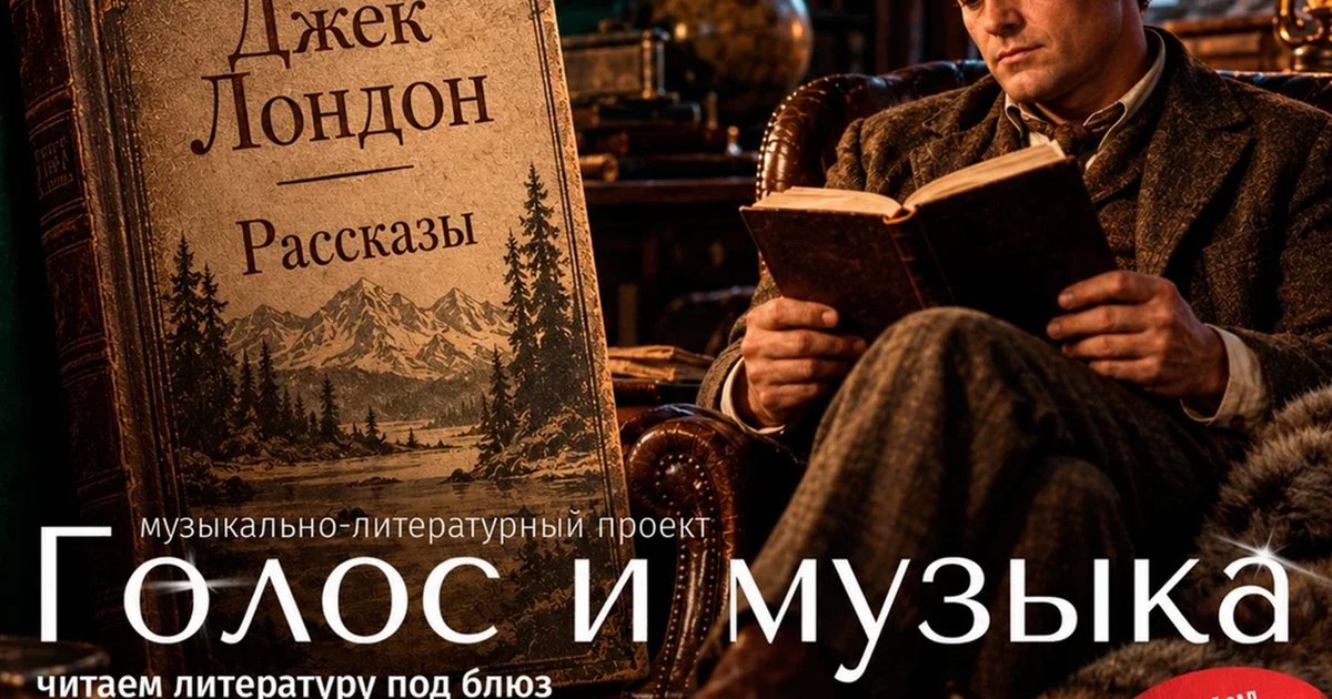 Афиша «Литературно-музыкальный проект ГОЛОС И МУЗЫКА - ДЖЕК ЛОНДОН "Рассказы"»