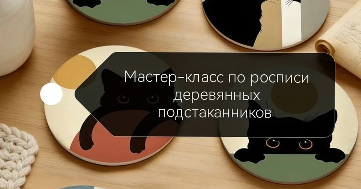 Афиша «Мастер-класс по росписи деревянных подстаканников»
