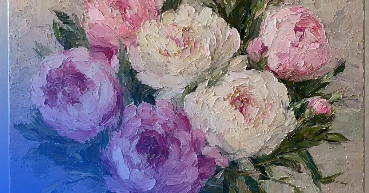 Мастер-класс по живописи с пионами