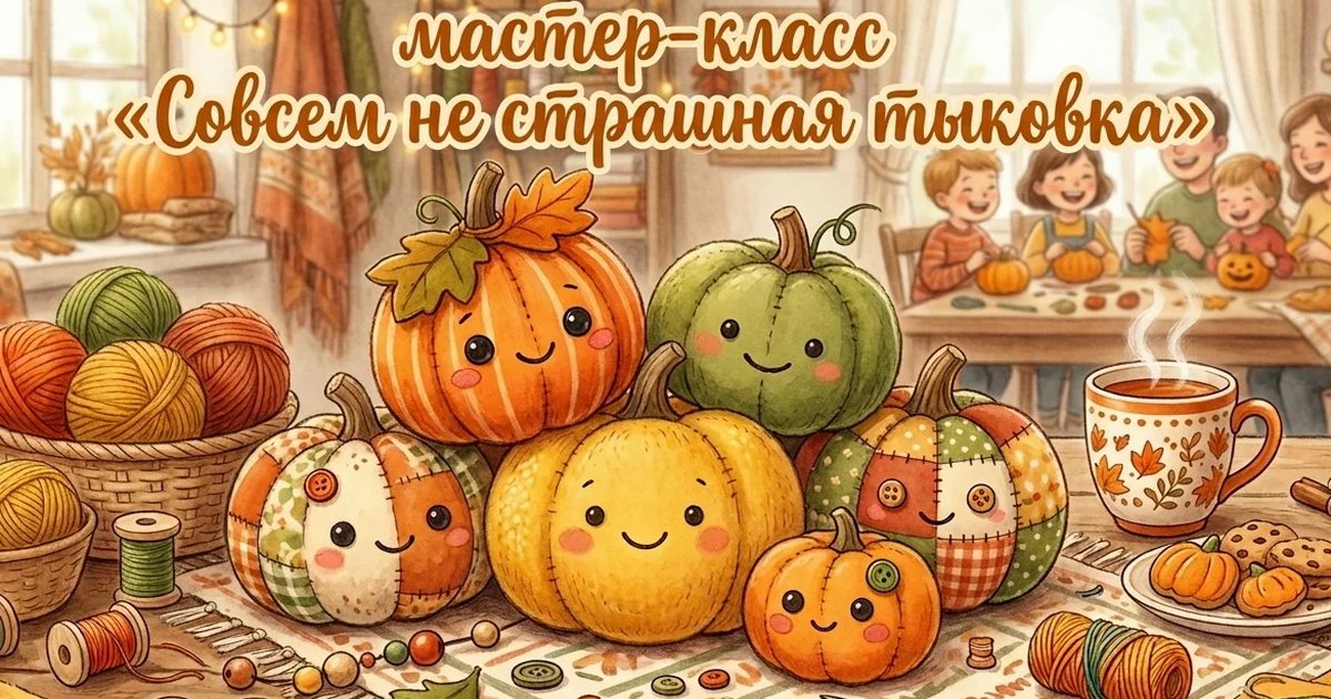 Афиша «Мастер-класс «Совсем не страшная тыковка»»
