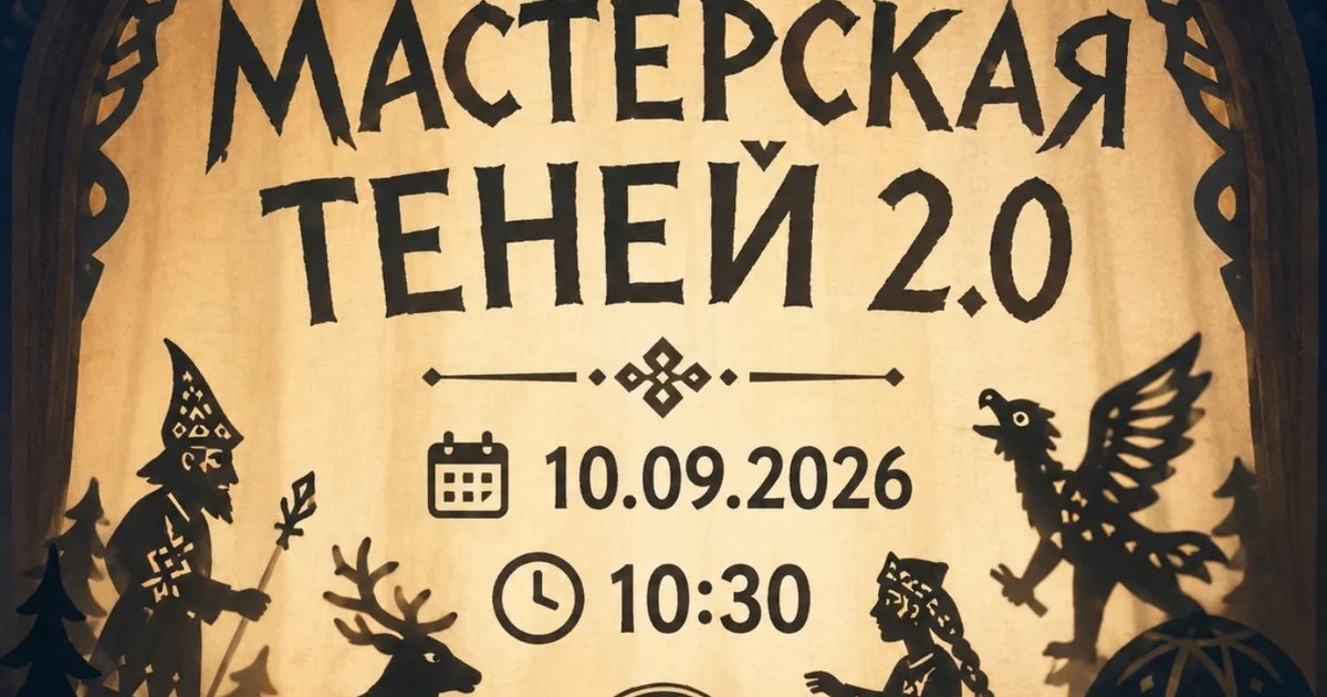 Афиша «Мастерская теней 2.0»