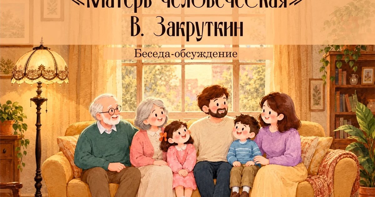 Афиша ««Матерь человеческая»: беседа-обсуждение»