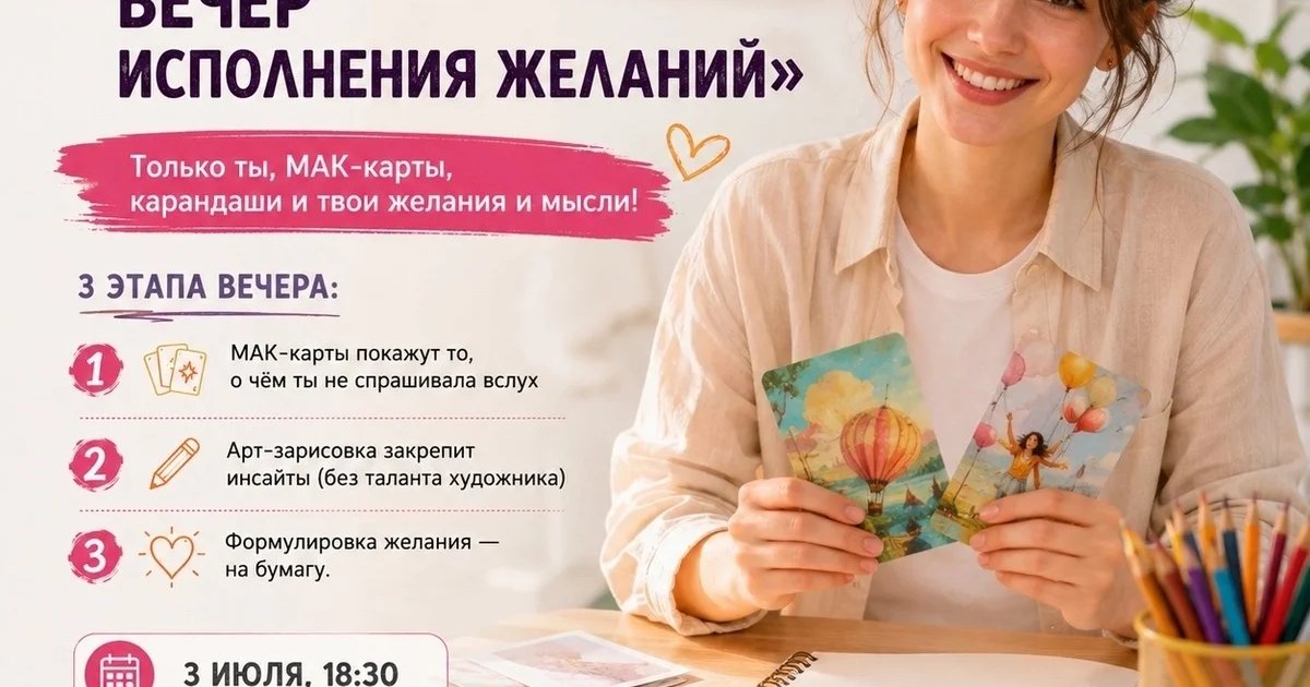 Метафорический вечер исполнения желаний