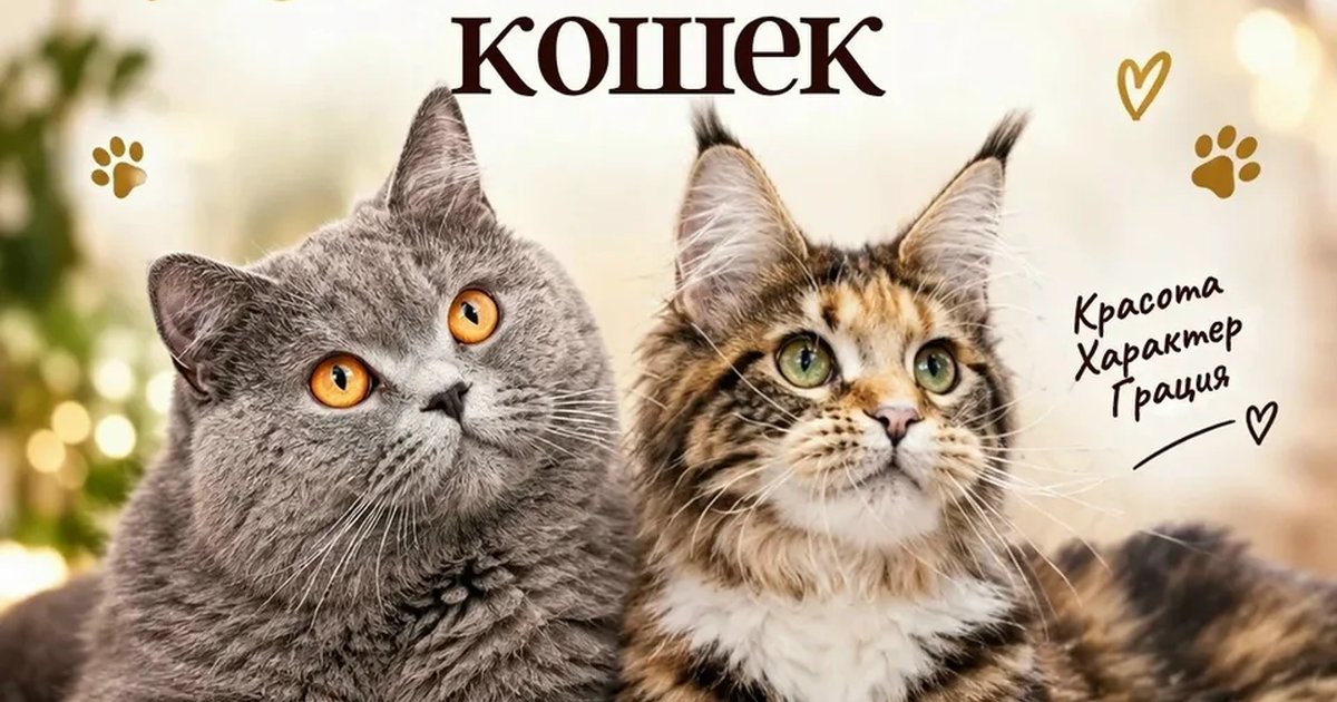 Афиша «Международная выставка кошек»