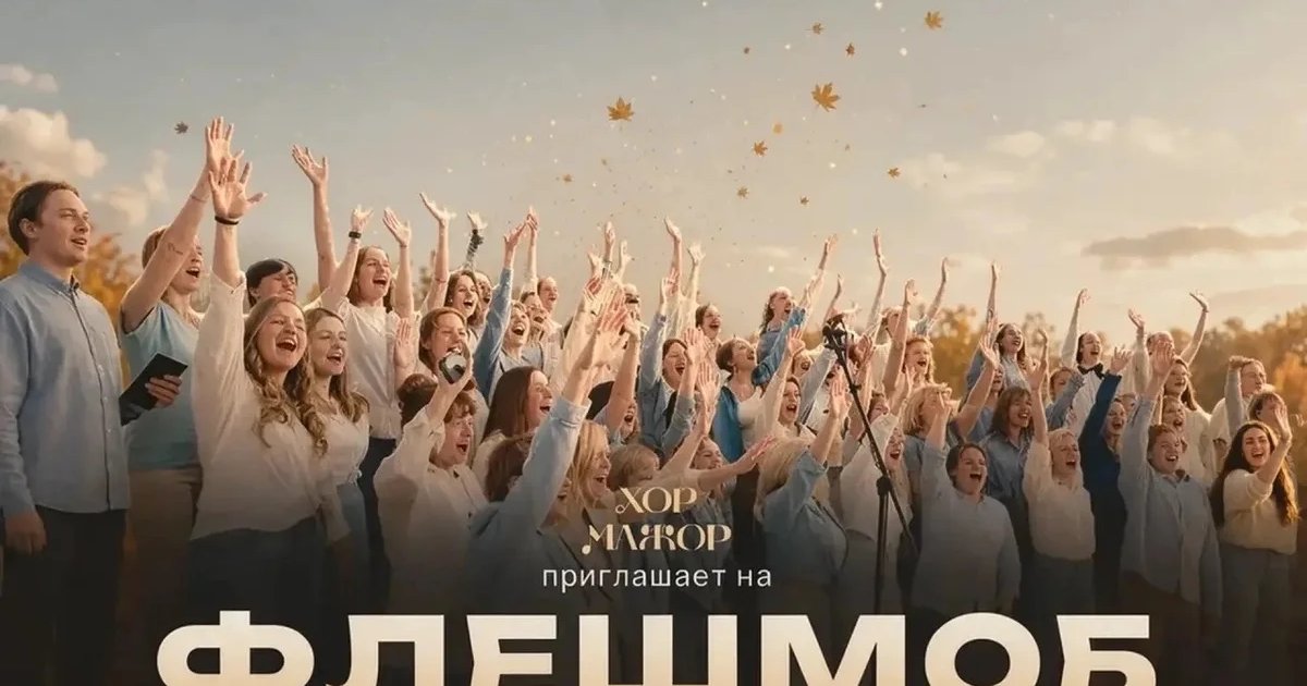 Афиша «Музыкальный флешмоб хора «Мажор»»