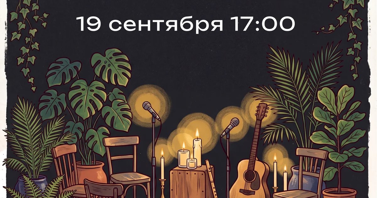 Афиша «Музыкальный квартирник «При свечах»»