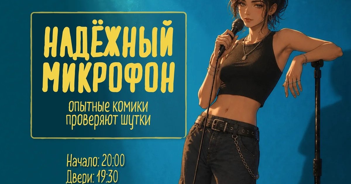 Афиша «Надёжный микрофон»