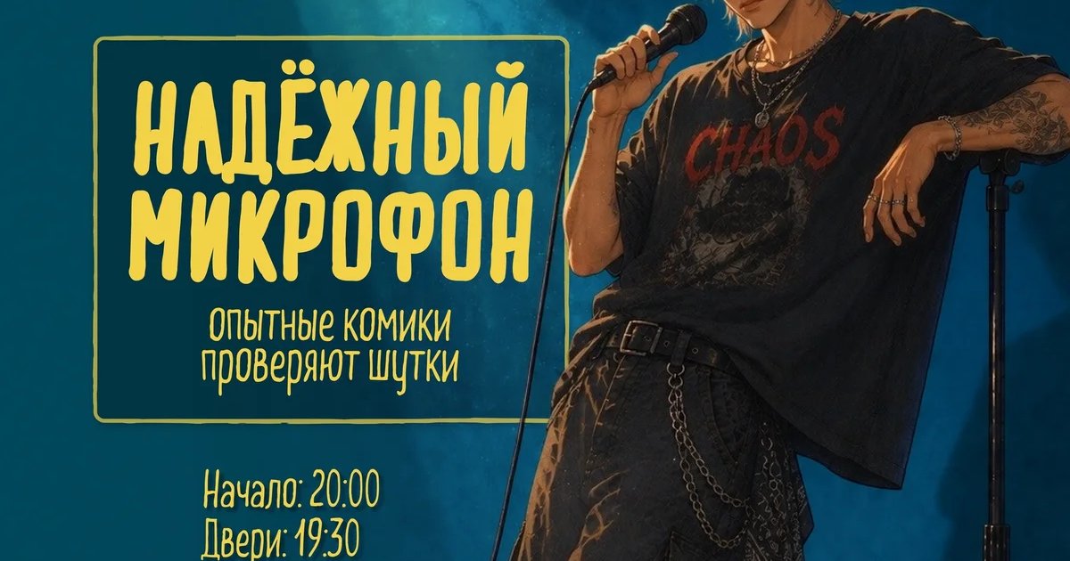 Афиша «Надёжный микрофон»