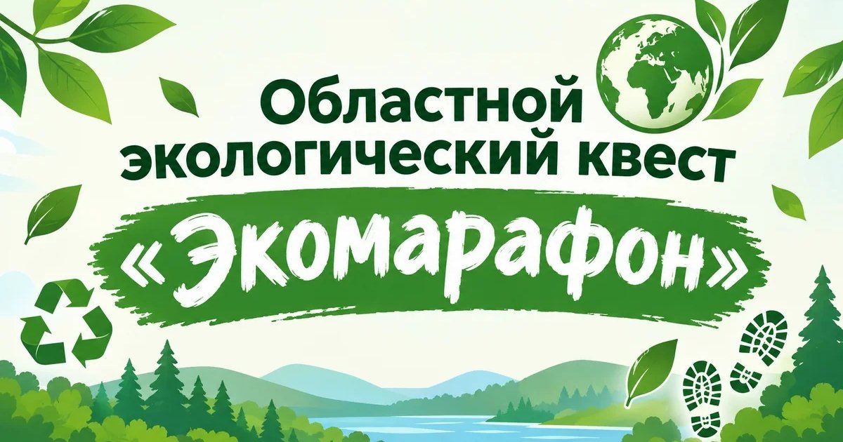 Афиша «Областной экологический квест «Экомарафон»»