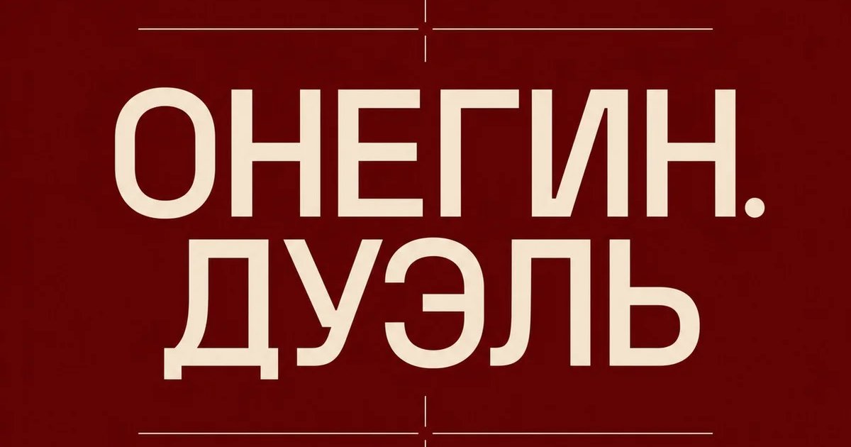 ОНЕГИН. ДУЭЛЬ