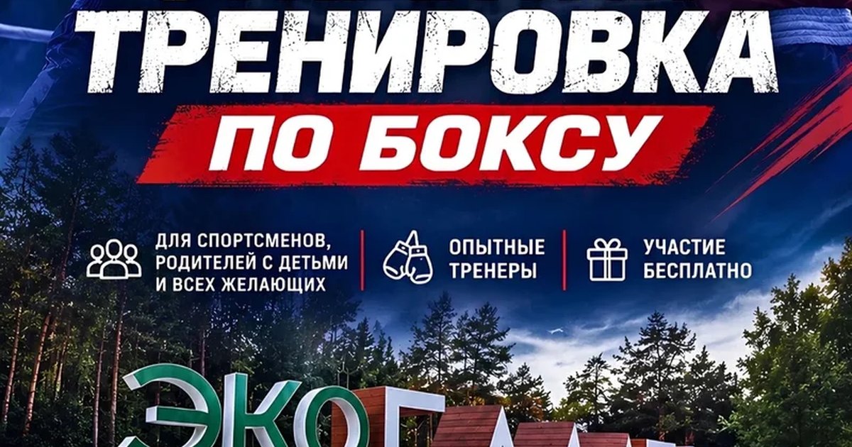 Афиша «Открытая тренировка по боксу»