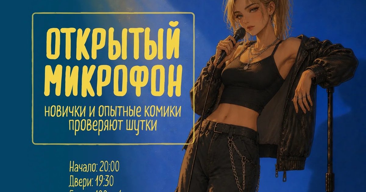 Афиша «Открытый микрофон»