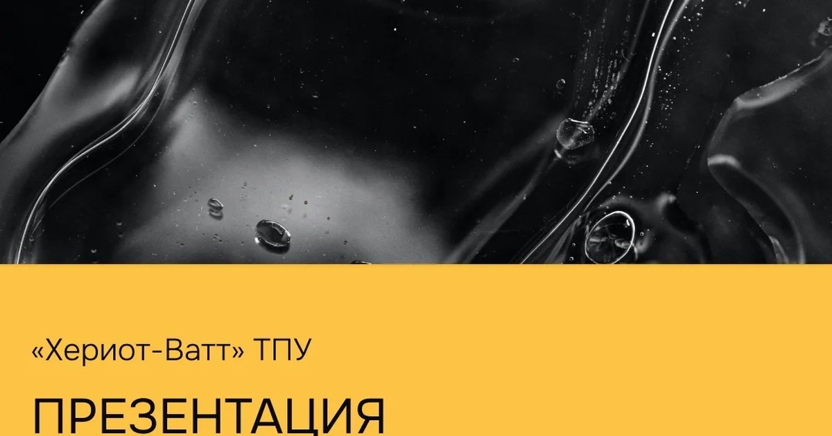 Презентация магистерских программ от Хериот-Ватт ТПУ