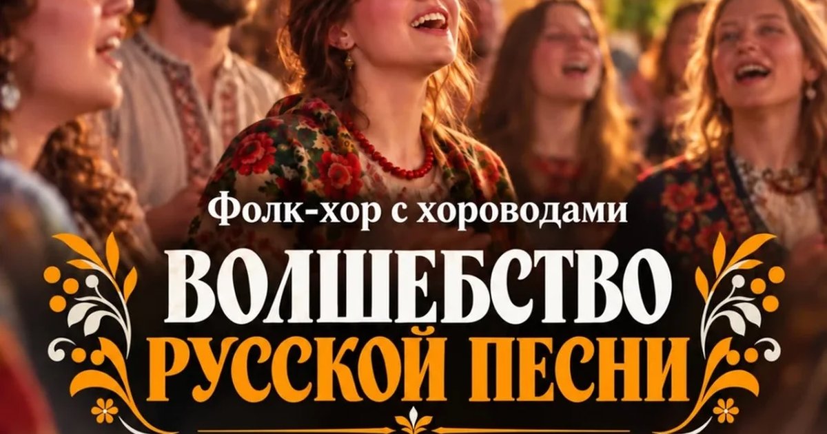 Афиша «ПРОСТО ПОЙ фолк-хор "Волшебство русской песни"»