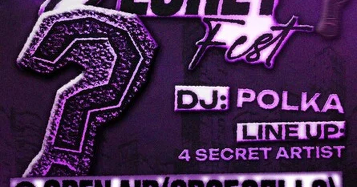 Афиша «SECRET FEST | 6 SECRET ARTIST»