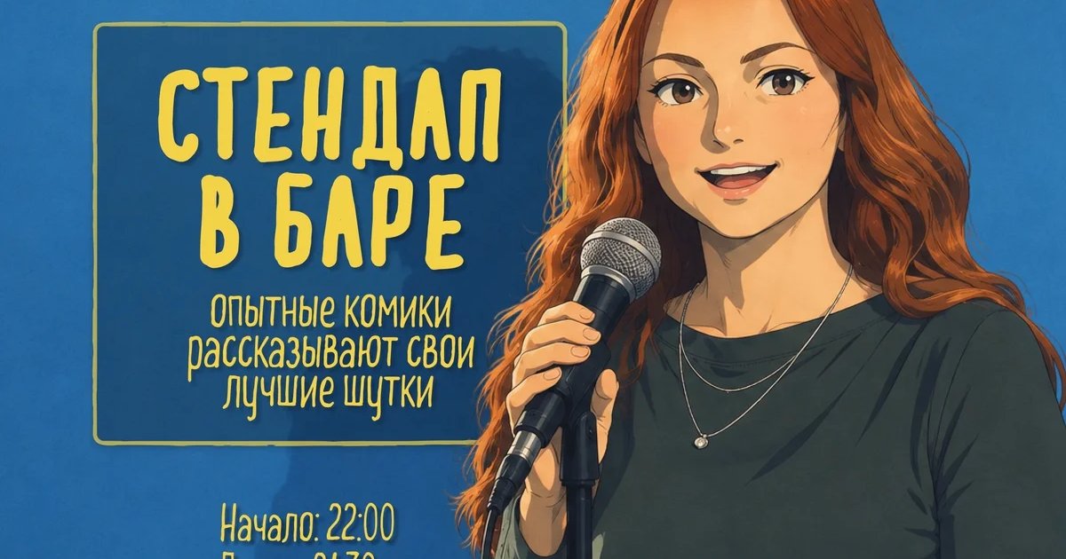 Афиша «Стендап в баре»
