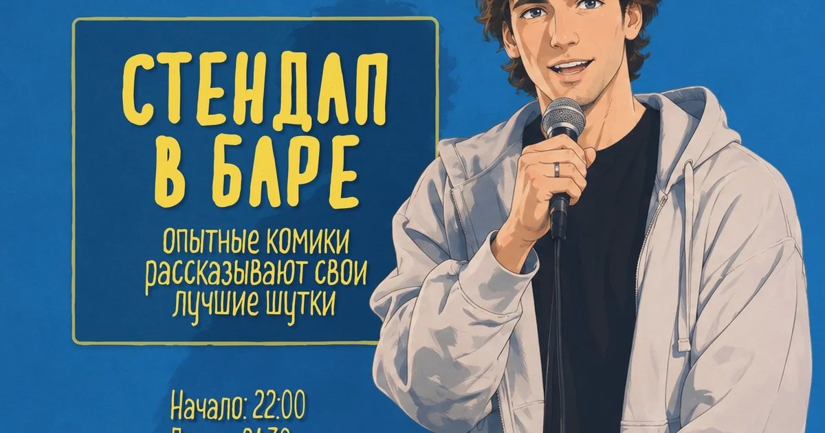 Афиша «Стендап в баре»