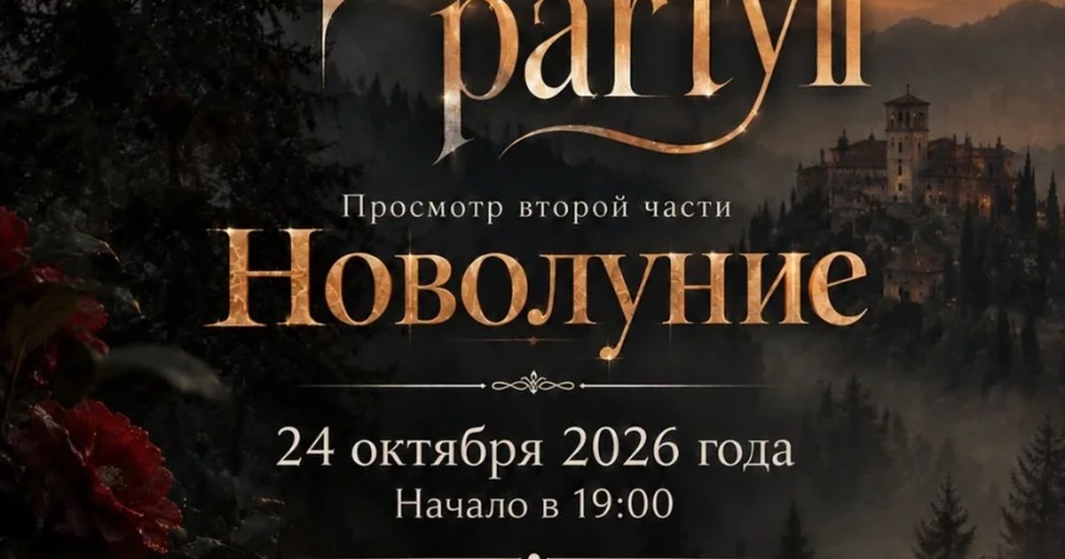 Афиша «Сумерки party Часть 2»