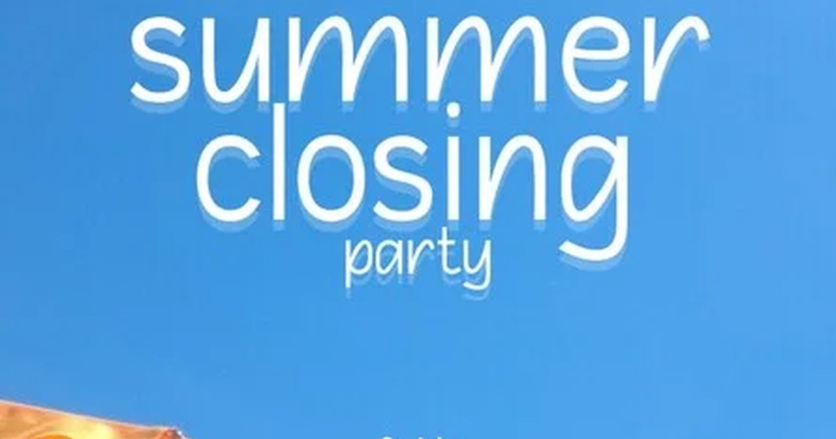 Афиша «SUMMER ENDING PARTY»