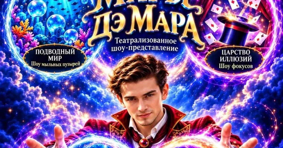 Афиша «Театрализованное Шоу "Миры Дэ Мара"»