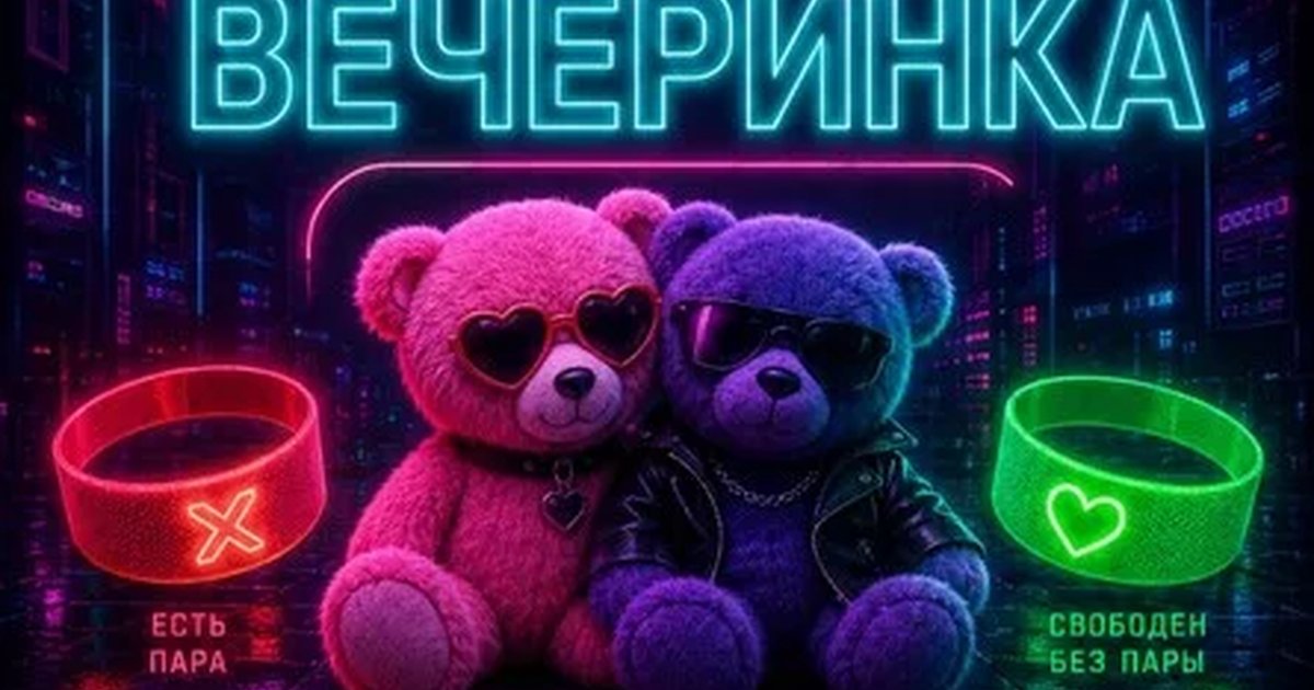 Афиша «ТИНДЕР ВЕЧЕРИНКА»