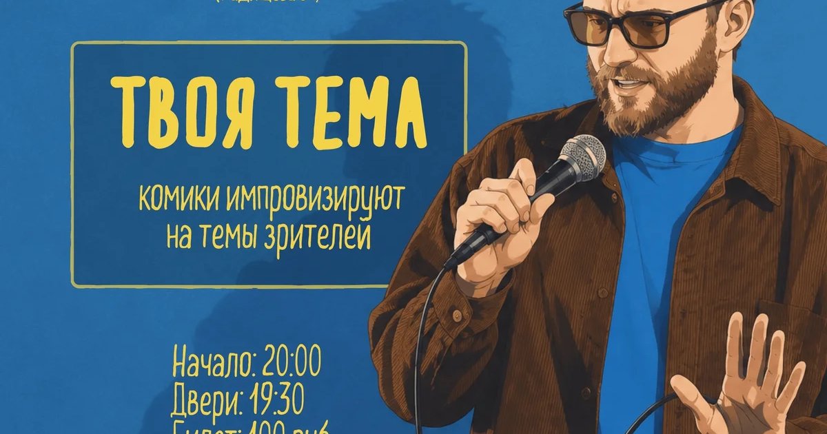 Афиша «Твоя стендап тема»