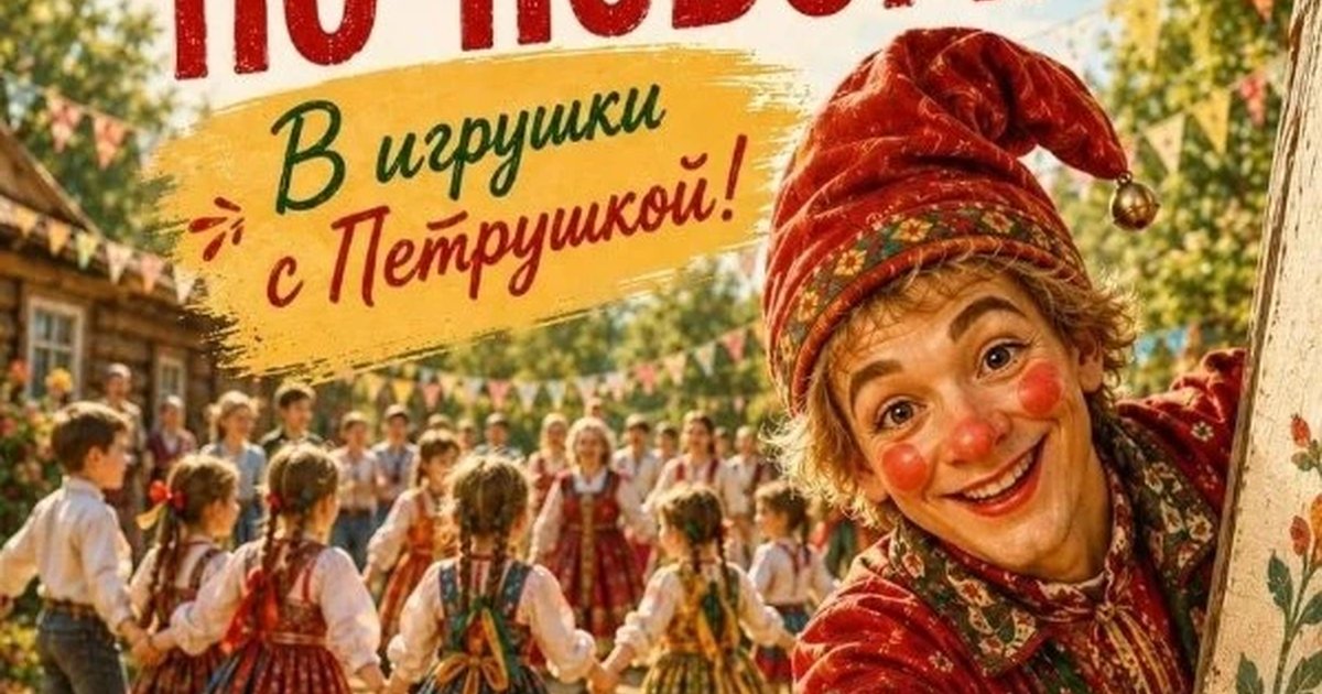 Афиша «В игрушки с Петрушкой»