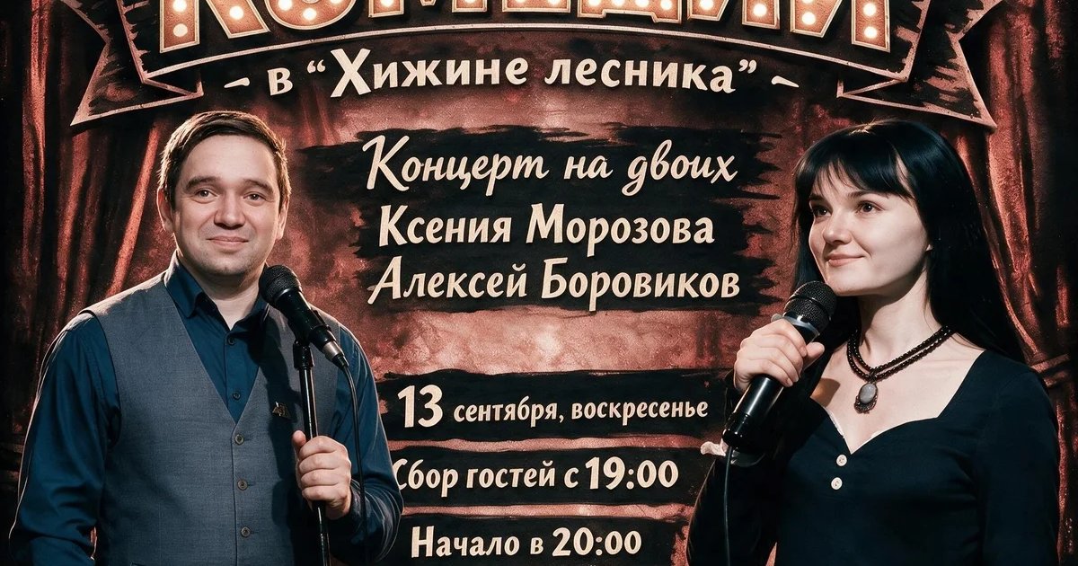 Афиша «Вечер комедии «Концерт на двоих»»