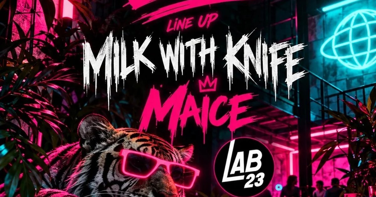 Афиша «Вечеринка с MILK WITH KNIFE и MAICE»