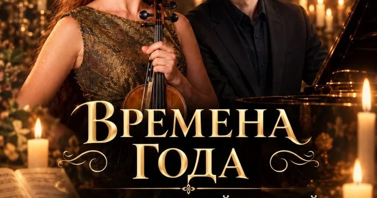 Афиша «Времена года. Вивальди & Чайковский при свечах. Скрипка и рояль в Есенин-центре»