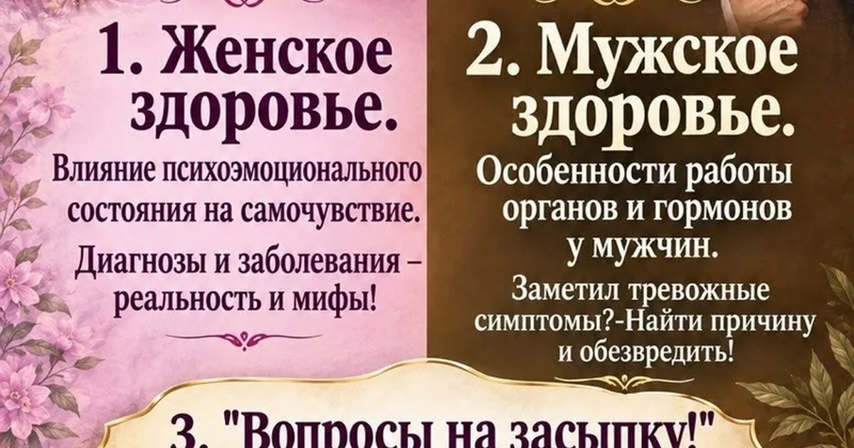 Афиша «Женское/Мужское»