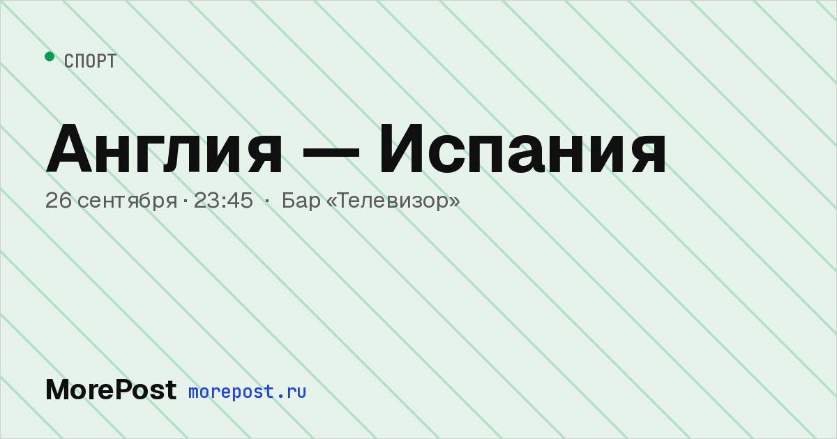 Афиша «Англия — Испания»